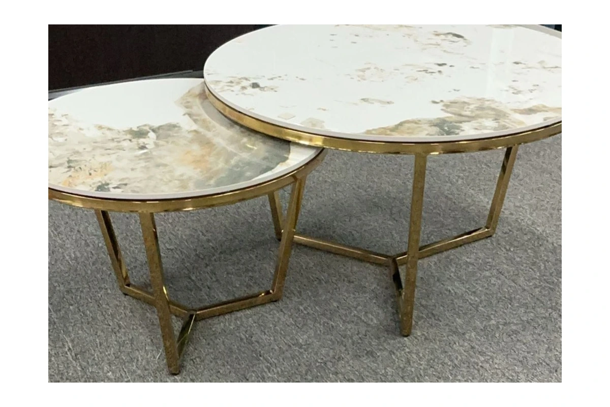 Trikona nesting tables