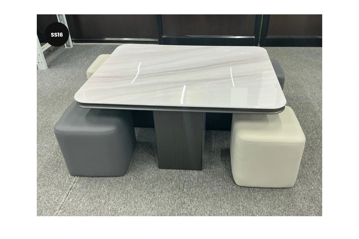 Sabha centre table with stools