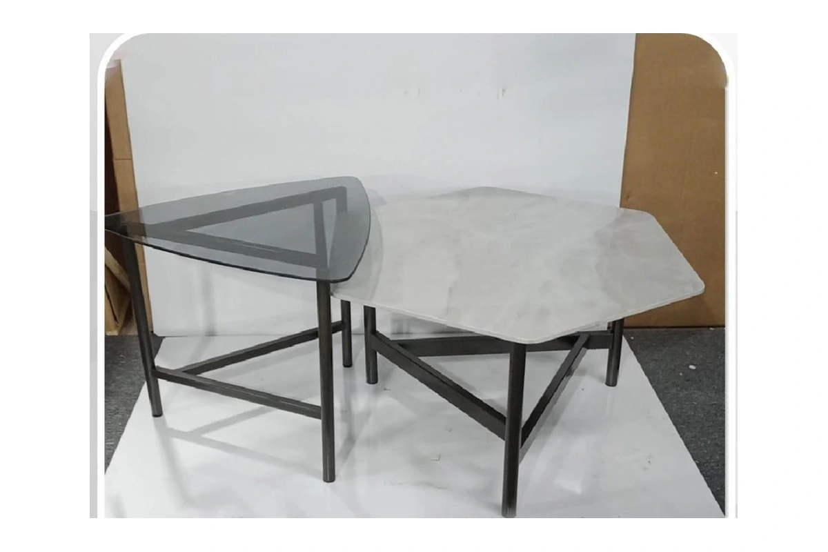 Shatkona nesting tables