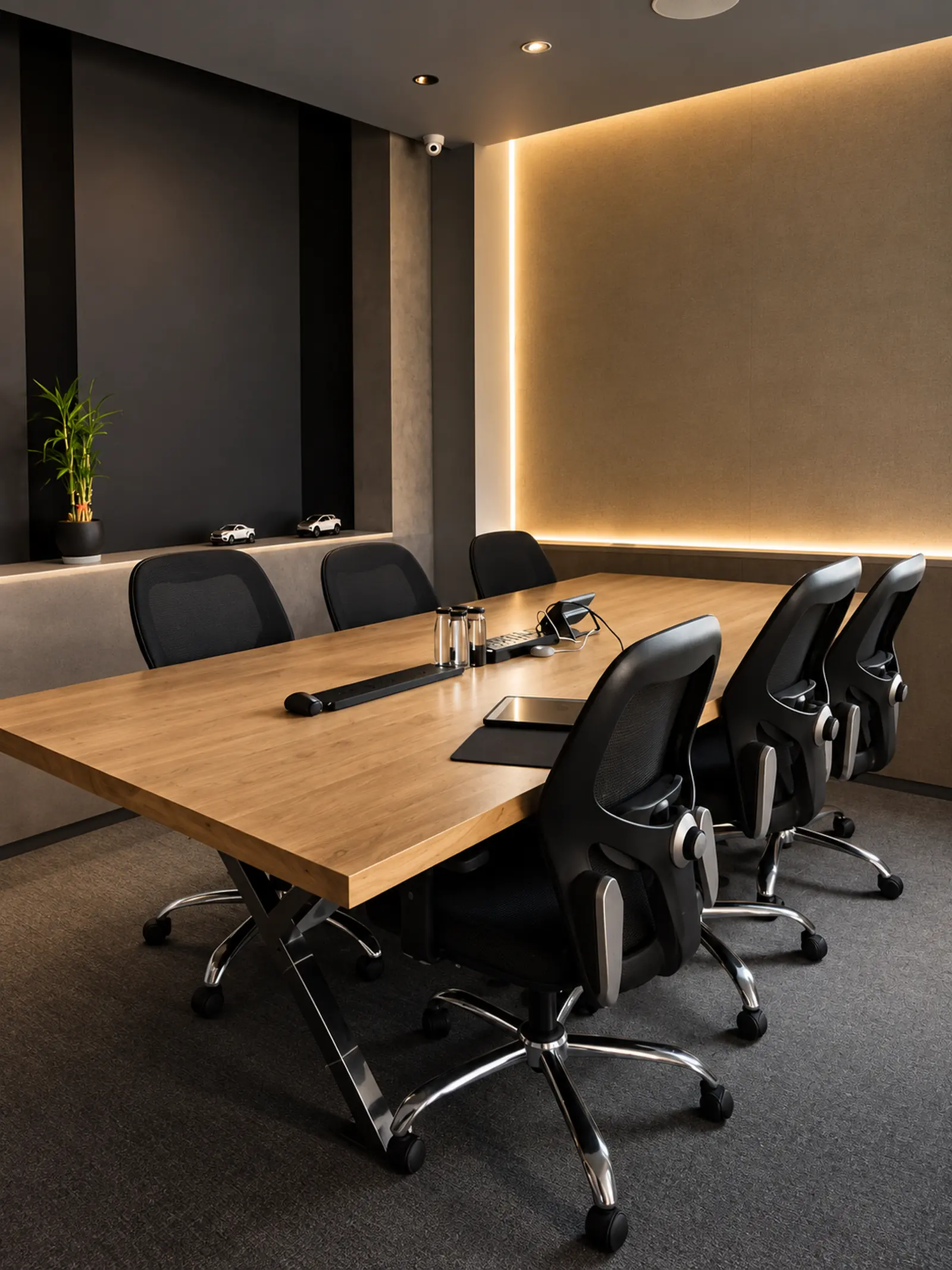 The Mavensoft Furniture design centre's meeting room, where clients sit with a designer to review the space and plan