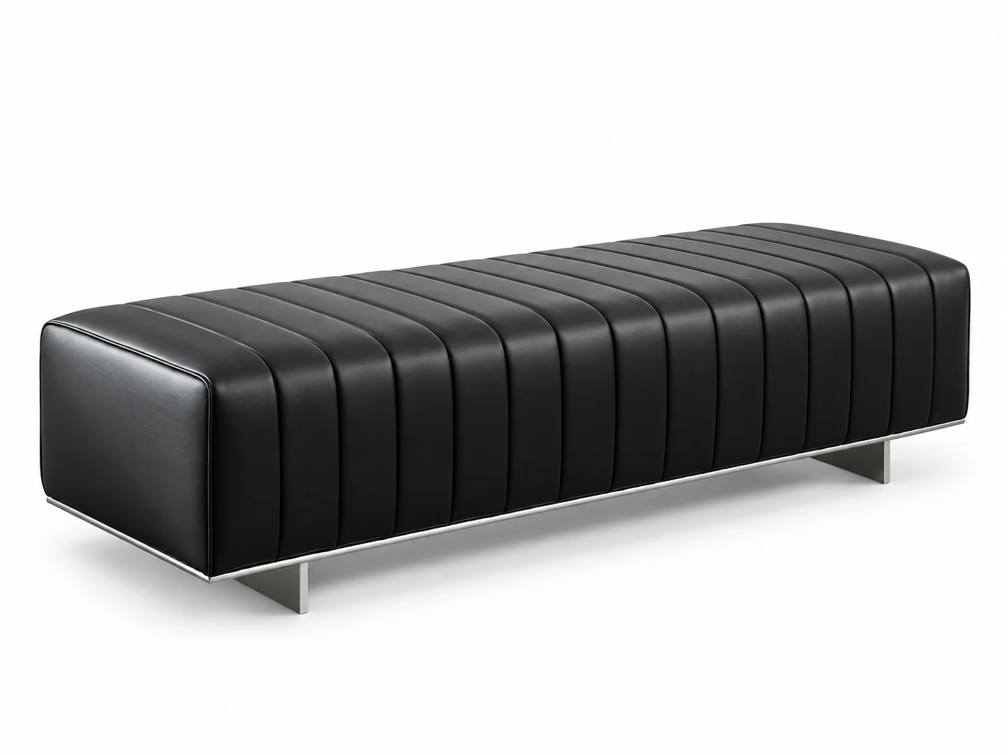 Bonaventura leather daybed, another view