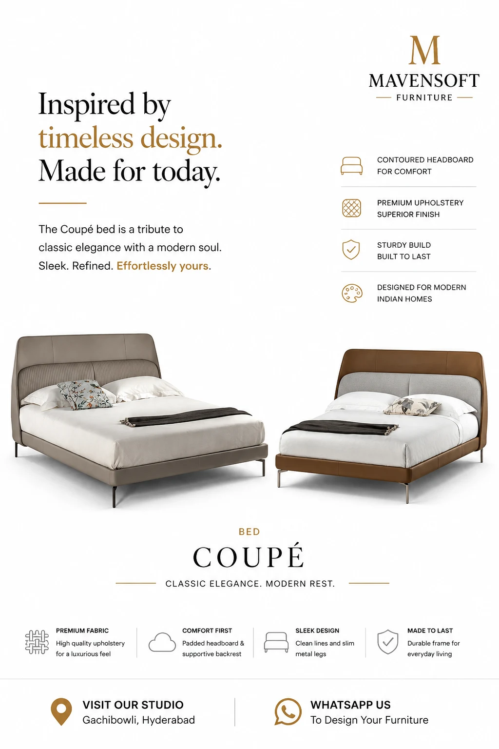 Coupé bed
