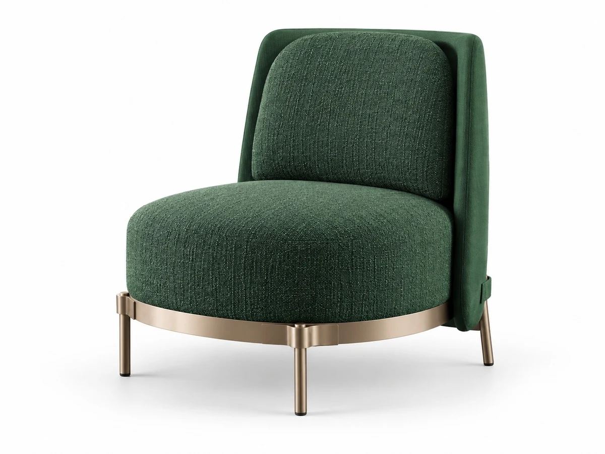 Emerald Green Stone Slab Edition — Imperia Sculptural Pedestal Dining Table