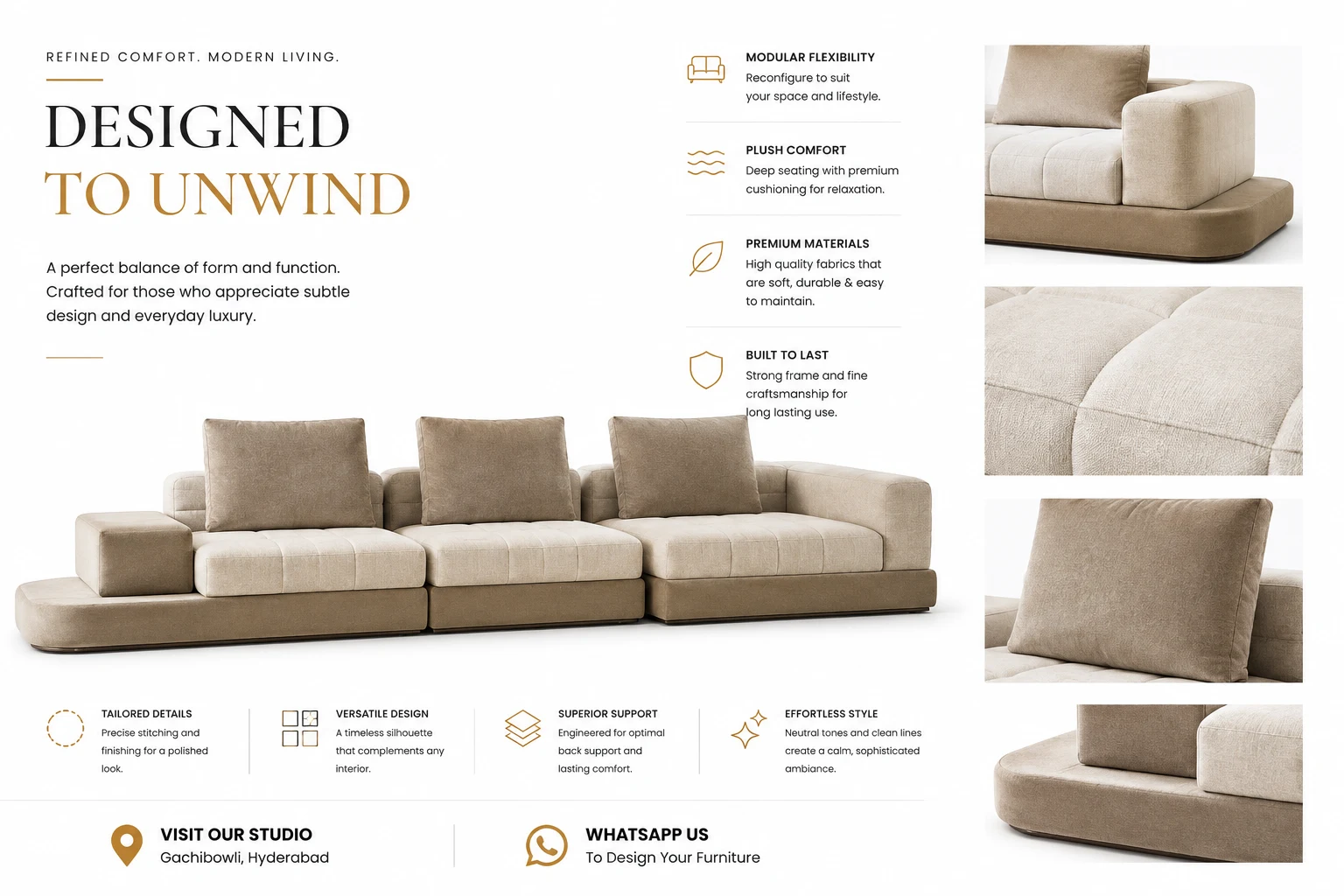 Palazzo modular sofa