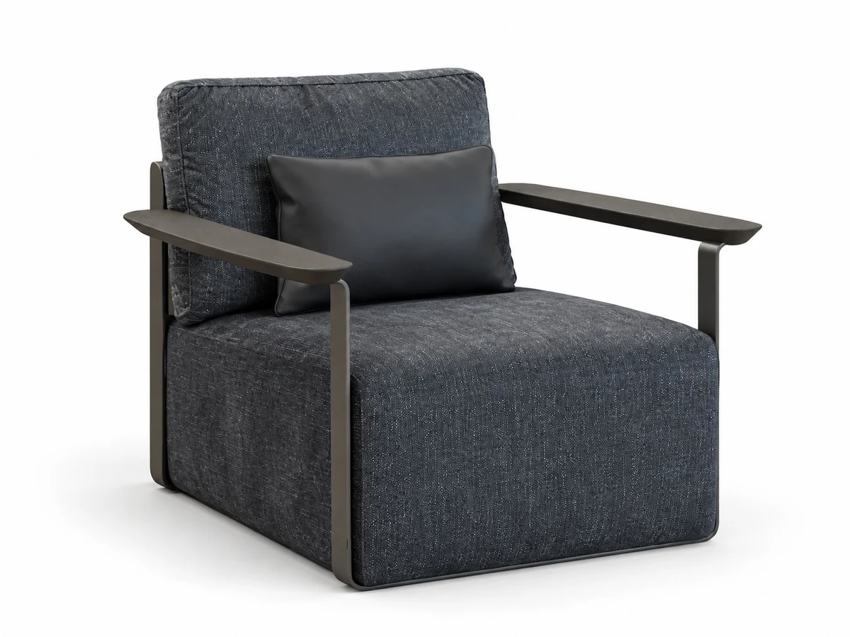 Saddle club armchair